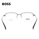 HUGO BOSS雨果博斯光学镜架枪灰色钛框枪灰色近视眼镜框1289F R81 56MM(T)