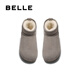 Belle (Belle) small potato toast snow boots for women's shopping mall warm boots D2G1DDD4 gray 36 (230mm)