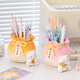 YisHangmei Geburtstagsgeschenke für Frauen Desktop -Ornamente Viel Glück Penhalter Großer Lehrer -Tag Souvenirs Arbeitstation Dekoration Sakura Katze Pink Stifthalter (Fenstergeschenke)