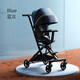 gb good kids baby walking artifact baby stroller lightly rotate two-way high landscape stroller foldable and sit lying. Baby walking artifact D2047-V105BB blue and gray