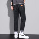 
Xiao Xueling jeans men's summer 2025 new thin pants men's trendy brand straight loose cropped pants versatile men's clothing 6621 black 33