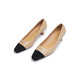 Rote Libelle Little Flavor High Heels Neue Frauenschuhe Quadrat Zehen Dicke Heels Pendler Lederschuhe Professionelle Single -Schuhe WTB13659 Yellow 39