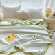 Yalu Class A towel quilt three-layer yarn summer blanket baby air-conditioning blanket sofa nap bed small blanket Elegant Class A mother and baby grade skin-friendly and soft 150*200cm three-layer yarn knitted cotton