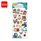 Comix mini world IP joint trendy little mochi stickers ins greeting card gucka hand account stickers cartoon decorative wall stickers children toys girls birthday gift MWCB0015 souvenir