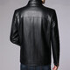 Yunting Leather Jacket Men's Jacket Autumn and Winter Lapel Solid Color Thickened Velvet Leather Jacket Young and Middle-aged Men's Casual Top P59299 Black Velvet M Recommended 100-110 Jin Jin equals 0.5 kg