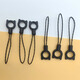 Mobile phone case anti-fall lanyard mobile phone halter neck rope anti-loss artifact mobile phone pendant finger ring hanger lanyard black finger ring buckle - 5 packages