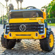 Hand in hand two-seater children's car electric dump four-wheel toy car can sit a person remote control male and female off-road vehicle engineering vehicle yellow four-wheel drive + electric dump + leather seat + swing
