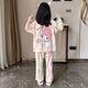 Mianyue Children Pyjama für Frauen 3 bis 6 Jahre alt Kinder Frühling und Herbst Langhülle Dünne mittelgroße Kinder Mädchen Prinzessin Baby Cartoon Set 1421 100 cm -8 Größe Höhe