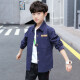 Boys' shirts, boys' jackets, mid-length, medium and large children's shirts, Korean style loose children's tops, spring new tiger head-yellow 160 (suitable for height 150cm-160cm)