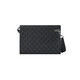 
Gucci (GUCCI) men's black canvas double G pattern zipper opening and closing clutch 768255FACQC1048 [CC direct mail] 26x18x6 cm
