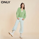 ONLY夏季通勤风甜美设计感V领开衫针织衫女|12343B015 C52 井泉灰色AQUA GRAY M 165/84A