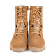 New brown combat boots men's ultra-light high-top side zipper combat boots breathable non-slip brown combat boots waterproof New combat boots microfiber model 41