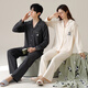 
Cat Man (MiiOW) pure cotton couple pajamas in spring and autumn 2025 new long-sleeved large-size thin casual outdoor wear men and women home clothing suit 02D16803 M Women - (recommended 80-110Jin [Jin equals 0.5 kg])