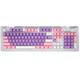Logitech K845 Clavier mécanique Axe de clé mécanique Clavier de clavier mécanique câblé E-Sports Game Ti-Desk External ordinateur portable 104-Key Full-Light Commercial Model G102 Set K845 Purple Lover-Red-Red Axis