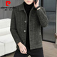 Pierre Cardin Autumn and Winter 2025 New Gold Mink Velvet Jacket Men's Lapel Korean Style Cotton Thickened Short Woolen Coat Jacket Dark Gray 2XL 140-155Jin Jin is equal to about 0.5 kg