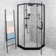Ba Gang is suitable for diamond-shaped bathroom and toilet integrated flat door dry and wet separation glass partition bath shower room 9090 other sizes contact customer service for customization