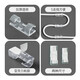 Weizhi Control Cable Manager, punch-free, traceless wire holder, desktop storage and organization cable clip, network cable buckle, transparent/small size 3-5mm self-adhesive artifact/glued 20 pcs