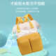 Bolsa de mamá de Dongnailen con hombro a gran capacidad multifuncional Mother and Baby Bag Milk Powder Bag's Stroller Clother Beige [Internet Celebrity] Babero
