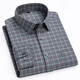Nobel Paul Plaid Camisa de algodón a cuadros Muebles de manga larga para hombres Negocios informales Jóvenes y camiseta de mediana edad CHACK CM698 2XL