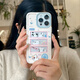 YouMipa Cat Picture Frame adapté à Apple 16 Full-incluse 16pro Mobile Phone Case iPhone16Promax Nouveau style sans frapper de shell Small Fresh Women Creative Silicone Anti-Fall 15 Space Shell - Cat Picture Frame iPhone 16 Pro