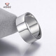 Aido diamond pt950 platinum ring men's fine platinum wide solid thick thick ring 23# 10.0-10.2g face width about 8.0mm