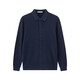 Giovanni Valentino [con cachemira] Cardigan de suéter de punto de omisión de alta gama Camisa base de la piel con suéter de invierno.