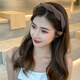 Xiangwan hairband hairpin temperament crushing hairband female headband hairpin going out versatile face wash hair bundle hair accessory coffee color