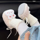 Midur Babyschuhe 0-1 Jahre alte Neugeborene mit samtig verdickten warmen Schuhen und Socken für Babys mit weichem Boden 2 Rosa (warme Kaninchen-Ru-Meng) 11 s innere Länge 10,5 cm für ca. 0-5 Monate empfohlen