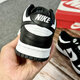 Nike (NIKE) Dunk Low'Black' Nike Black and White Panda GS Sports and Casual Low Top Retro Shoes CW1590-100 CW1590-100 36.5