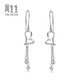 Chow Sang Sang Pt950 platinum heart-shaped hanging beads tassel earrings white gold platinum earrings 78737E pricing