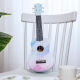 
High-value ukulele beginners, students, adults, females and internet celebrities can play small guitars 23-inch graffiti purple standard version
