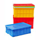Saison d'impression Boîte de rotation en plastique épaissie de grands rangements de panier de caoutchouc industriel rectangulaire Boîte de rangement d'usine Boîte de cargaison de cargaison épaissie 755 boîtes 830 * 580 * 510 mm bleu