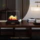 Qingshangyu Magnetic Fleece Sand Gold Zodiac Ox Ornaments Zhaocai Living Room Wine Cabinet Office High-end Decoration House Relocation Opening Gift Customized Niushi Hongyun Large About 26*17*32 cm