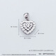 Jibaolou PT950 platinum pendant for women, platinum pendant, eternal love pendant 2.6g