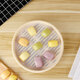 Baiji steamer cloth 5 pieces, 30cm round steamed buns, steamer paper pad, non-stick drawer cloth, silicone steamer pad