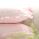 恋苑ins简约公主荷叶边枕套夏天少女心枕头套一对一只单人 藕粉色荷叶边 枕套一对 48cmX74cm
