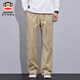 Big Mouth Monkey (Paul Frank) Native An Yesk Veste de bataille Trendy Brand Working Pants Men's Automne Loose Sports Pantalon Pantalon Pantalon polyvalent Men Pantalon long Pantalon 9885H Khaki [Authentique officiel] M [suggéré 85-100jin [Jin est égal à 0,5 kg]]]