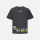 Evisu Kuro Herren-Tinte und Waschmarken bedrucktes T-Shirt Men 2esgnm3ts691Rxct Dark Grey M.
