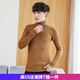 
Jiaye sweater, men and women's new turtleneck sweater, men's Korean style thick sweater, trendy tight knitted sweater, long collar base shirt, 683# black L