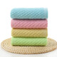 Lingpan full-strength pure cotton towel face wash towel labor protection welfare towel plain wedding gift towel 70g blue [33*73cm] single strip