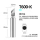 Bakon T600 soldering iron tip anti-oxidation BK881 BK60/90 BK863 electric soldering iron tip sharp tip flat tip welding tip T600-K large tip