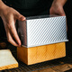 French bakery toast mold 450g non-stick toast box with lid aluminum alloy energy-saving corrugated sliding lid toast box