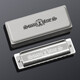 Swan (SWAN) blues harmonica 10-hole C key children's beginners entry professional blues genuine paddy tuning silver