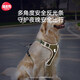 Hipidog dog leash medium-sized large dog vest chest strap dog leash Samo Golden Retriever Labrador dog walking leash black and red [comfortable and breathable] M (recommended weight 16-28 Jin [Jin equals 0.5 kg])