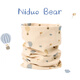 Nido Bear baby scarf, small month-old baby pure cotton neck scarf, windproof and warm, children, boys and girls, autumn and winter infant neck sleeve