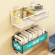 
Nifeng wall storage rack dormitory wall bookshelves hanging basket on the bedside side of the bed bed student dormitory top bed storage rack without hole punching White large size [regular] store manager recommendation [upgraded bold style/dropped bud return]