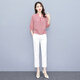 Sibaishe 2026 Spring and Summer New Women's Fashion Contrast Color Striped Slit Shirt