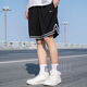 耐克（NIKE）男子运动套装 25夏季新款时尚棉质休闲短袖高尔夫POLO衫梭织短裤 黑/FN3895-010+DH7161-010 S/165