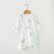 Baby Nachthemd Sommer Dünner Baby Pyjamas langärmelige reine Baumwollklimaanzug Einteilige Anti-Kick-Quilt-Quilt Nachthemd Kinder Nachthemd Tierpark 80