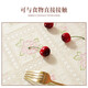 Xuanshe Tischtuch wasserdicht und öldichtes Wohnzimmer Tee Tisch Matte Esstisch Rechteckige Tischtuch Anti-Scenen-PVC-Schutzfilm Nachttisch Abdecktuch JW-675m Perlenpulver/Spitze 120*120 cm